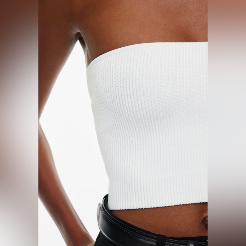 Aritzia Babaton Sculpt Knit Cropped Tube Top
